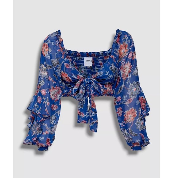 Misa Los Angeles Ancora Top in Sireneuse Floral $275 - Picture 4 of 8